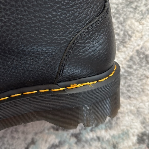 Dr. Martens Devon Flower Leather Boots in Black - Picture 10 of 11